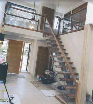 Joinery Services - Bespoke Glass & Oak Staircase